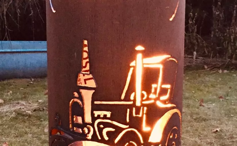 Kombitonnen/Feuertonnen „Bulldog – Traktoren“