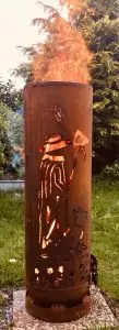 Große Feuertonne Schafe